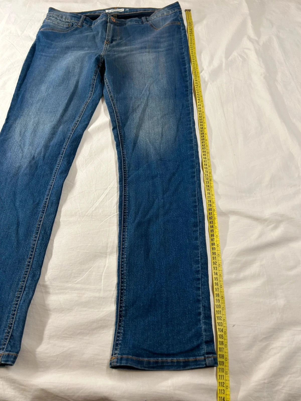 Blauwe skinny jeans in extenso maat 38 us – photo 5